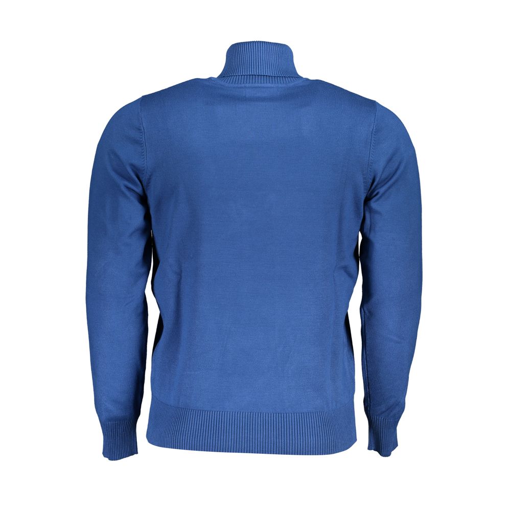 U.S. Grand Blue Viscose Men Sweater