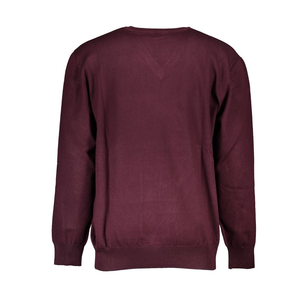 U.S. Grand Red Viscosa Men Sweater