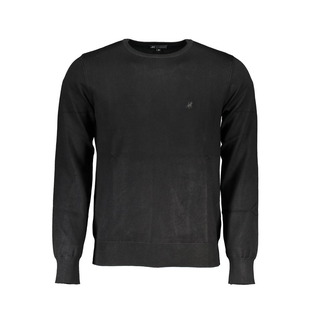 U.S. Grand Black Viscosa Mens Sweater