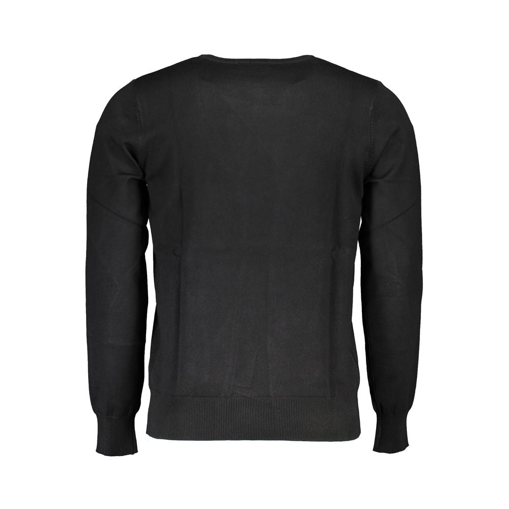 U.S. Grand Black Viscosa Mens Sweater