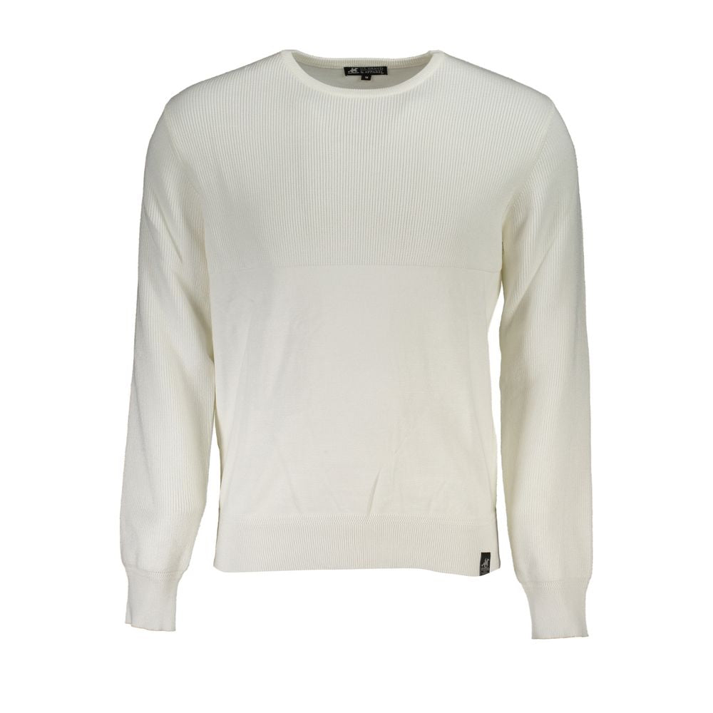 U.S. Grand White Viscosa Men Sweater