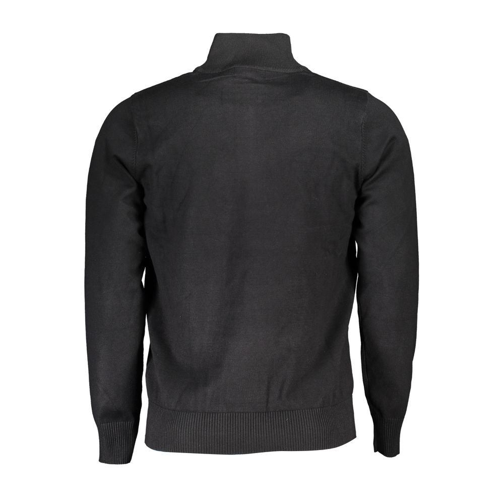 U.S. Grand Black Viscose Men's Sweater