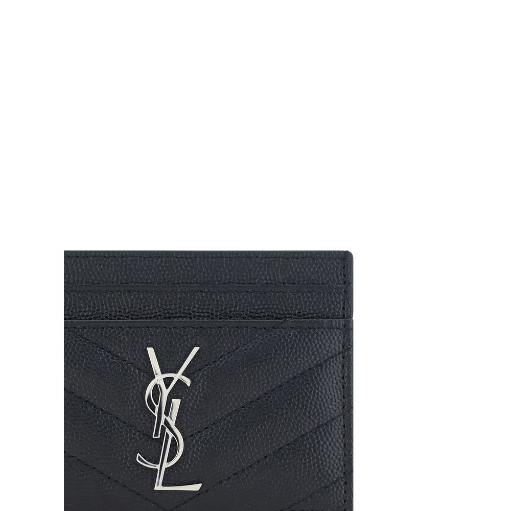 Saint Laurent Black Calf Leather Bos Taurus Wallet