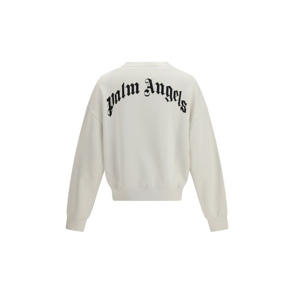 Palm Angels Beige Cotton Sweatshirt