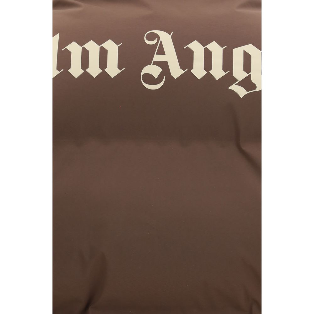 Palm Angels Brown Polyamide Full-Length Jacket