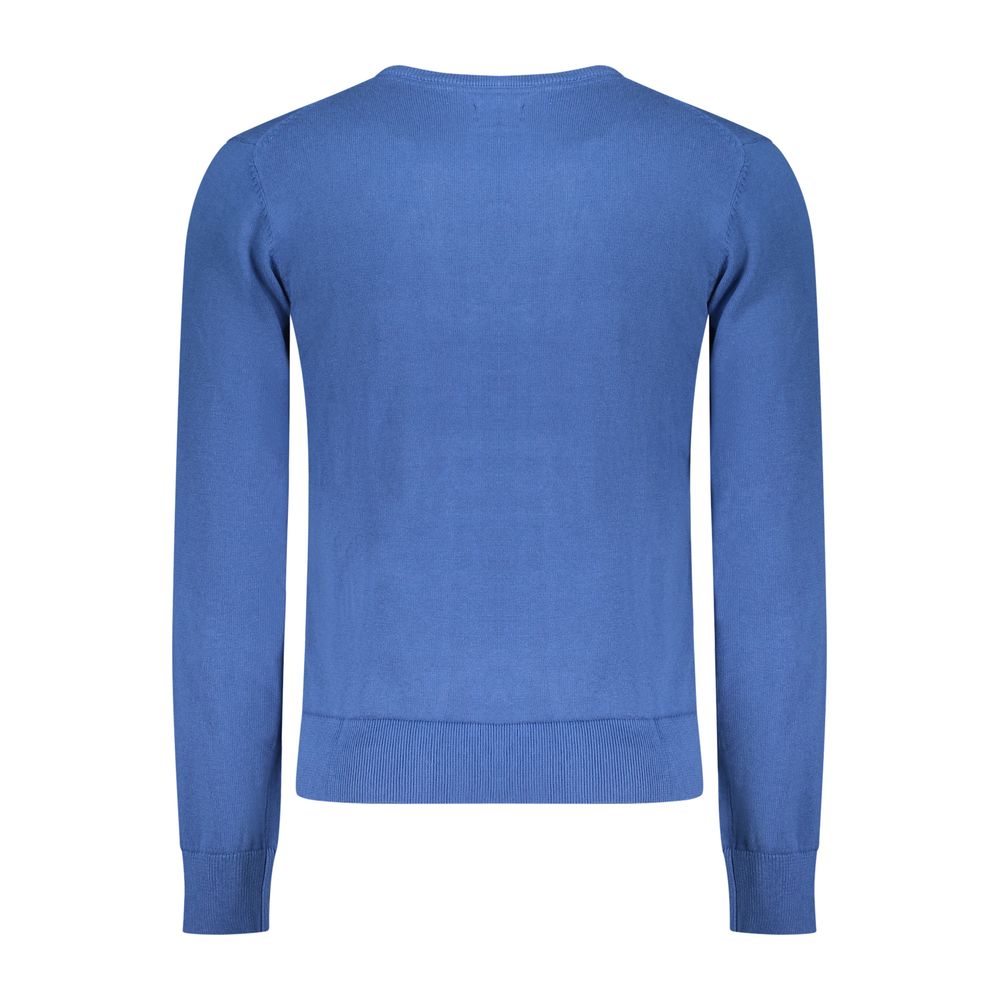 U.S. Grand Blue Cotton Men Sweater