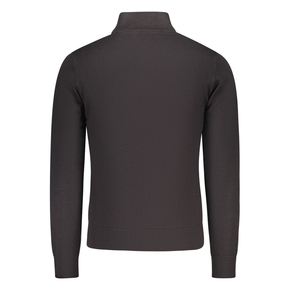 U.S. Grand Black Cotton Men's Cardigan