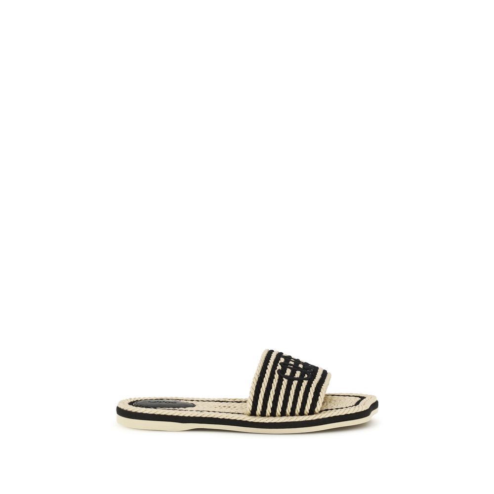 Chloé Multicolor Lamb Ovis Aries Aries Flat Sandals
