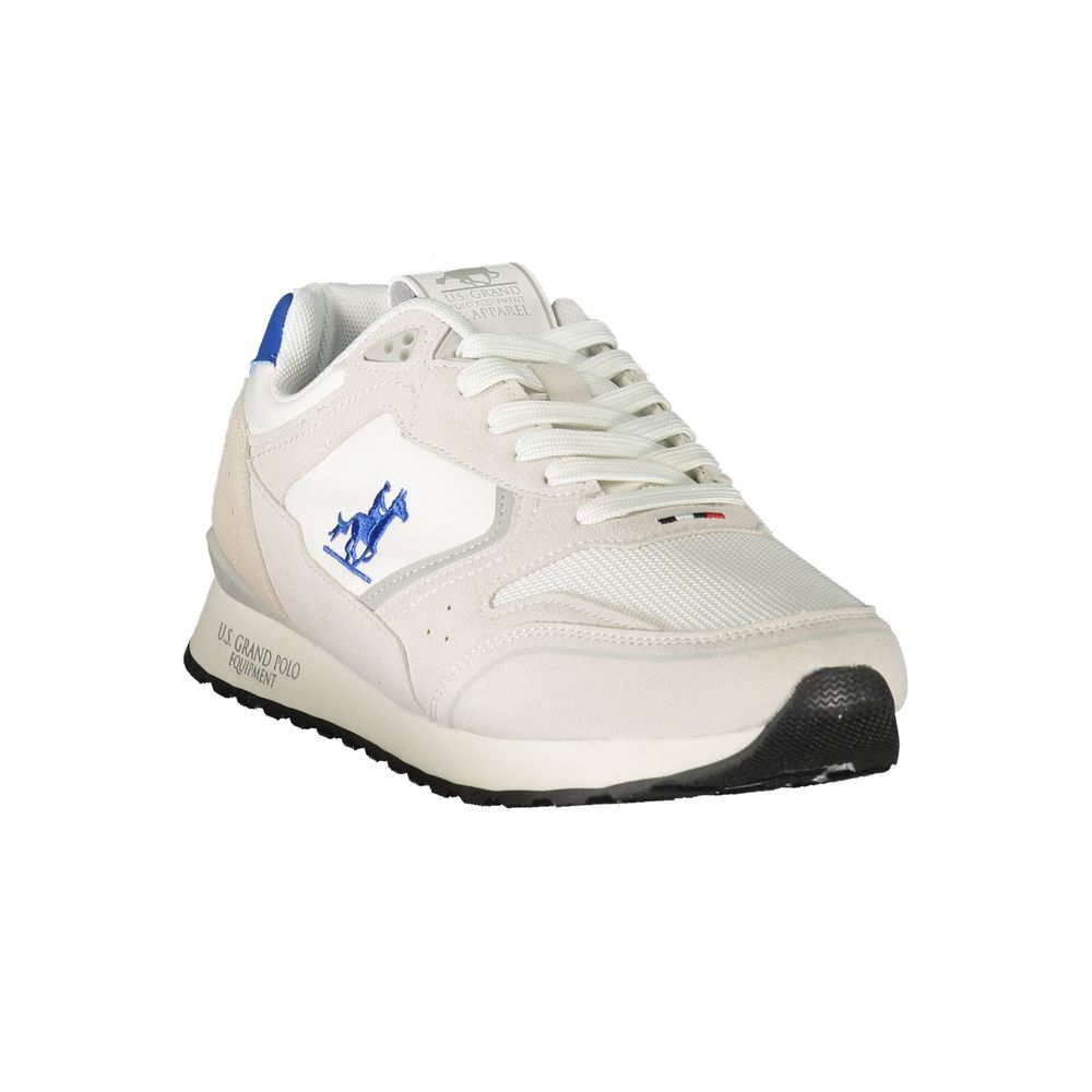 U.S. Grand White Polyester Men's Sneaker