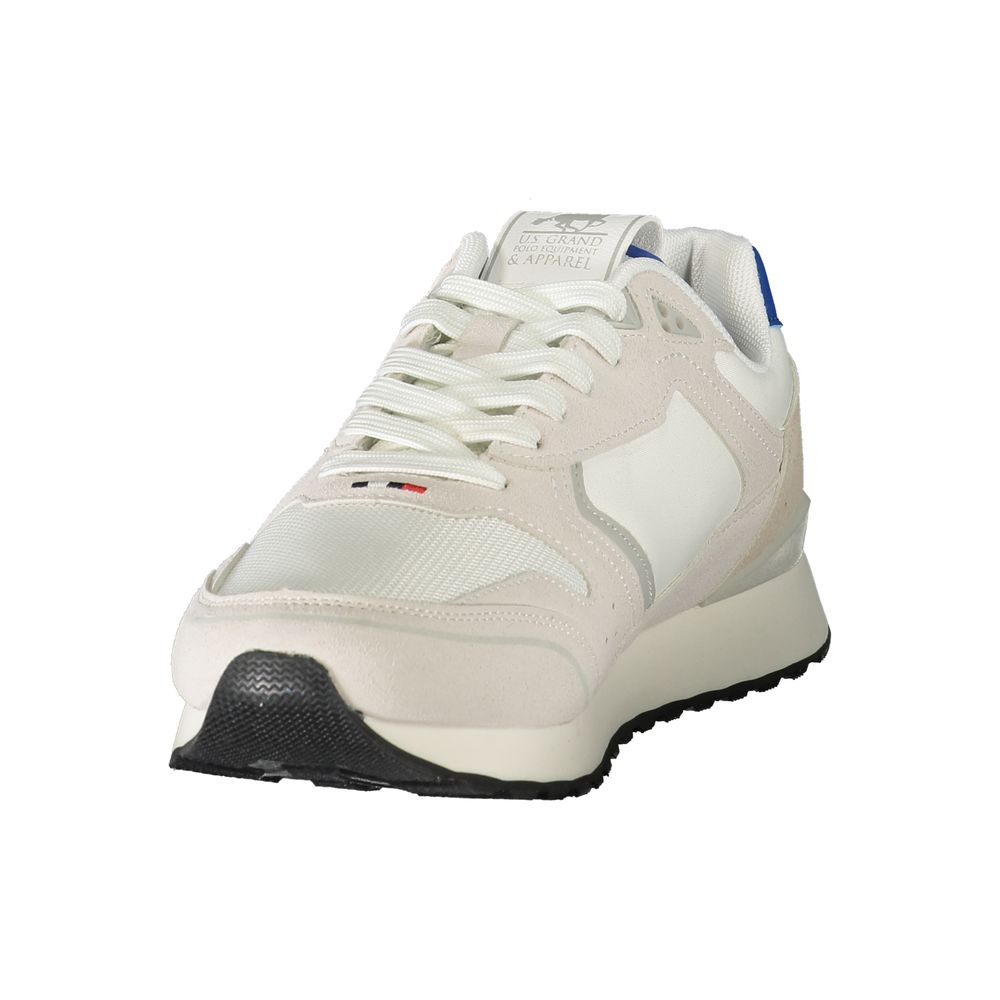 U.S. Grand White Polyester Men's Sneaker