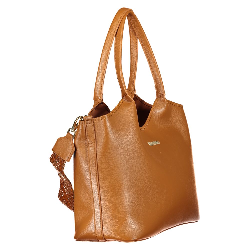 Valentino Brown Polyethylene Handbag