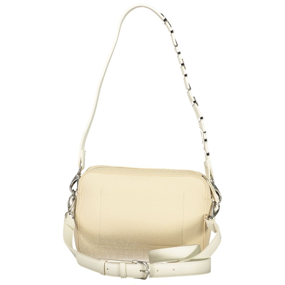 Valentino Beige Polyurethane Women's Bag with Double Shoulder Strap