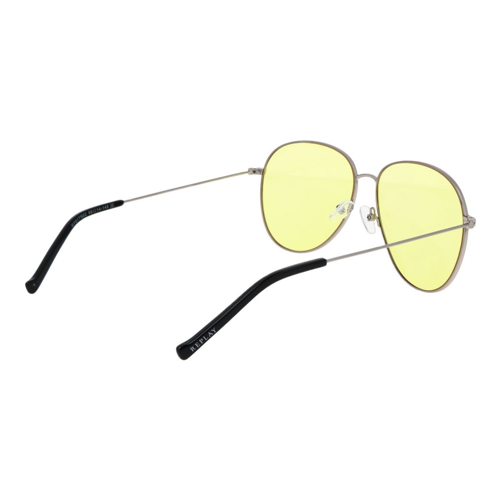 Replay Silver Metal Sunglasses