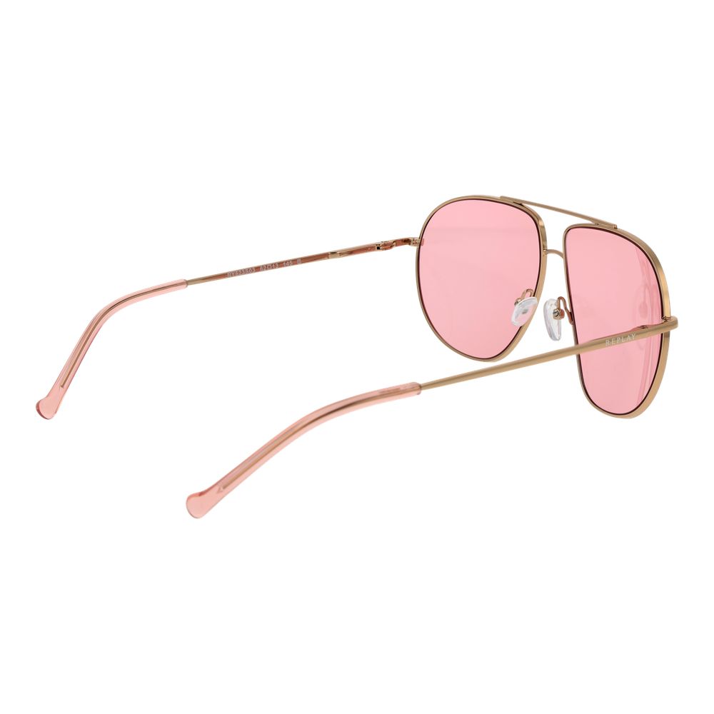Replay Gold Metal Sunglasses