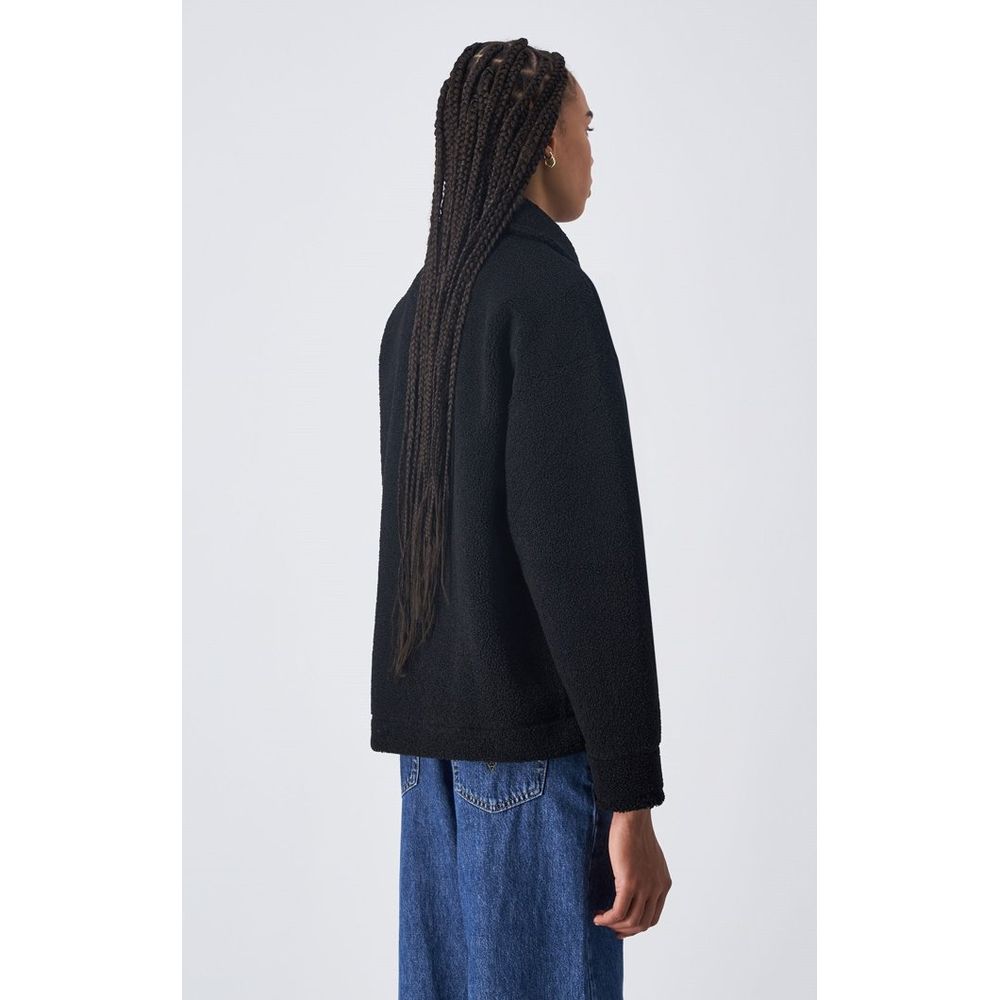 Champion Black Polyester Full-Length Jacket