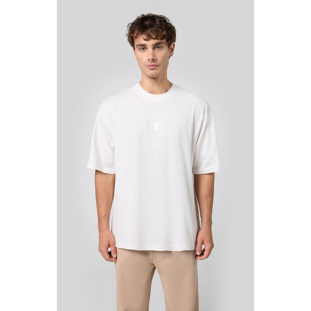 Champion White Cotton T-Shirt