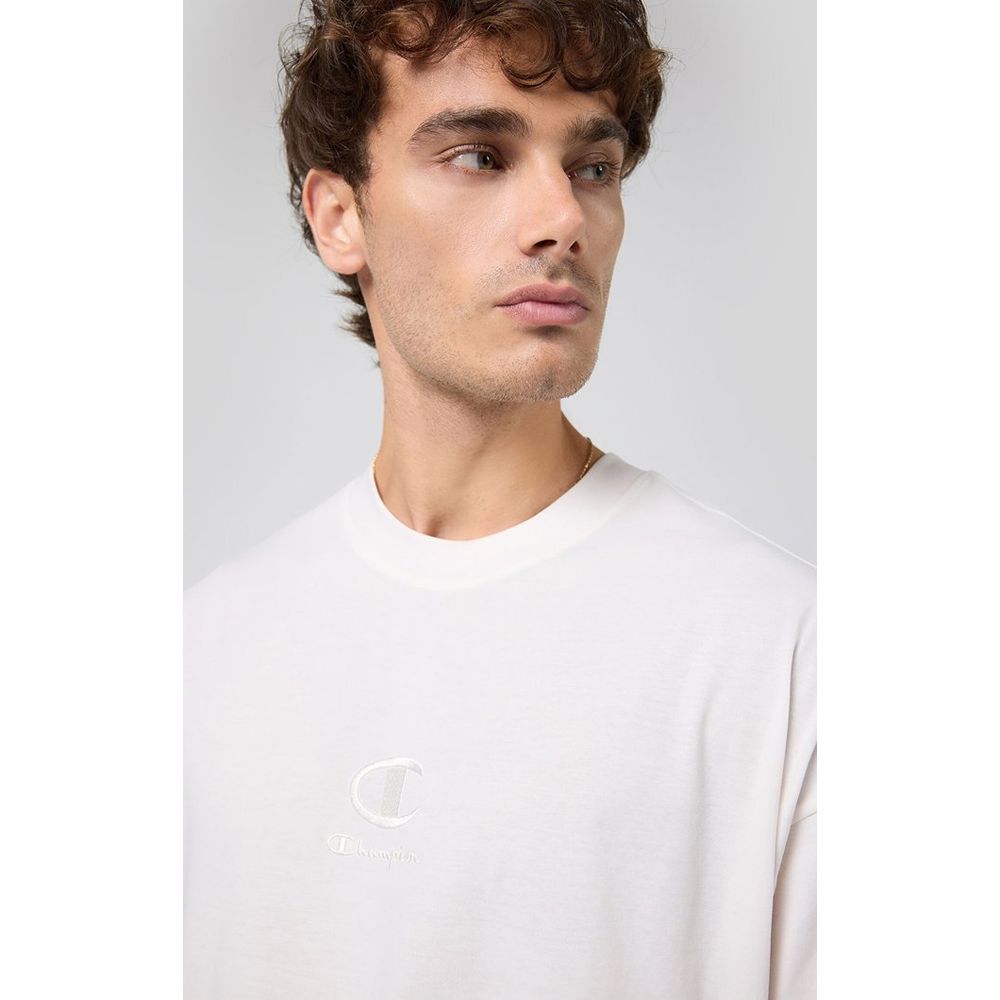 Champion White Cotton T-Shirt