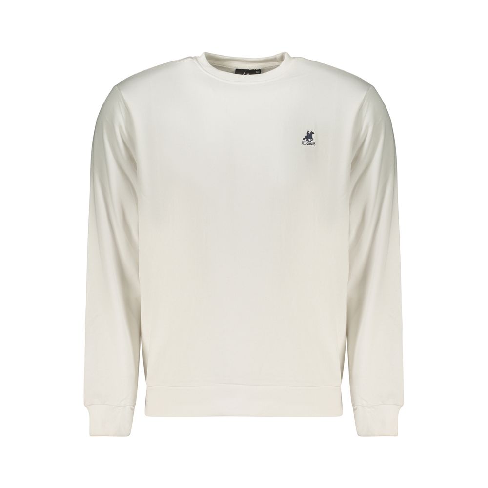 U.S. Grand White Cotton Men's Sweatshirt