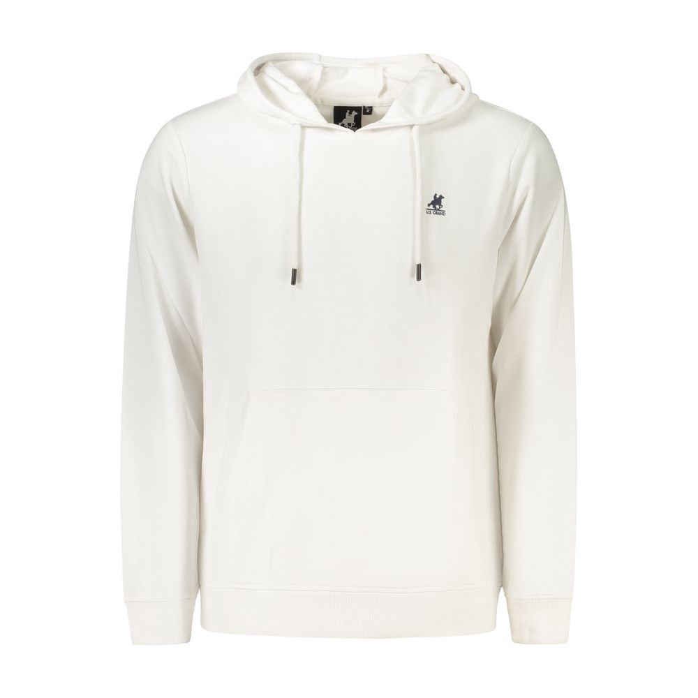 U.S. Grand White Cotton Men Sweatshirt