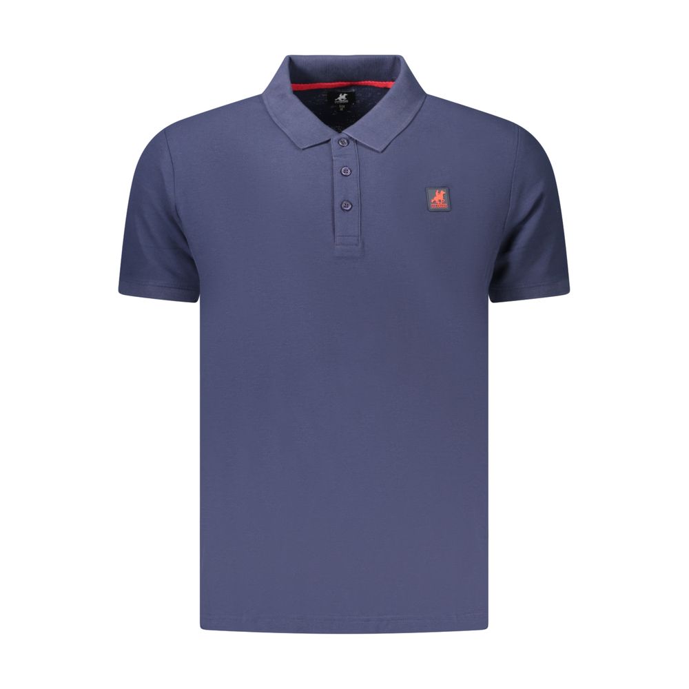 U.S. Grand Blue Cotton Men's Polo Shirt