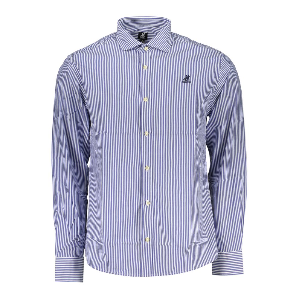 U.S. Grand Blue Cotton Men's Shirt