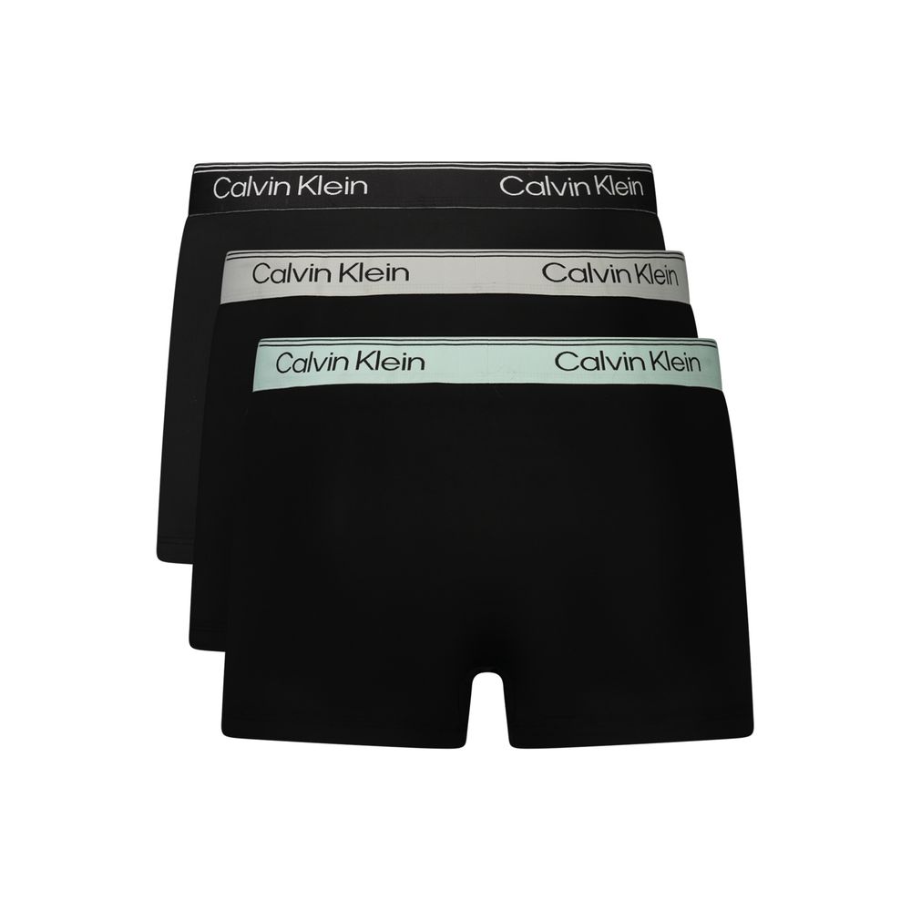 Calvin Klein Black Polyester Men's Boxer