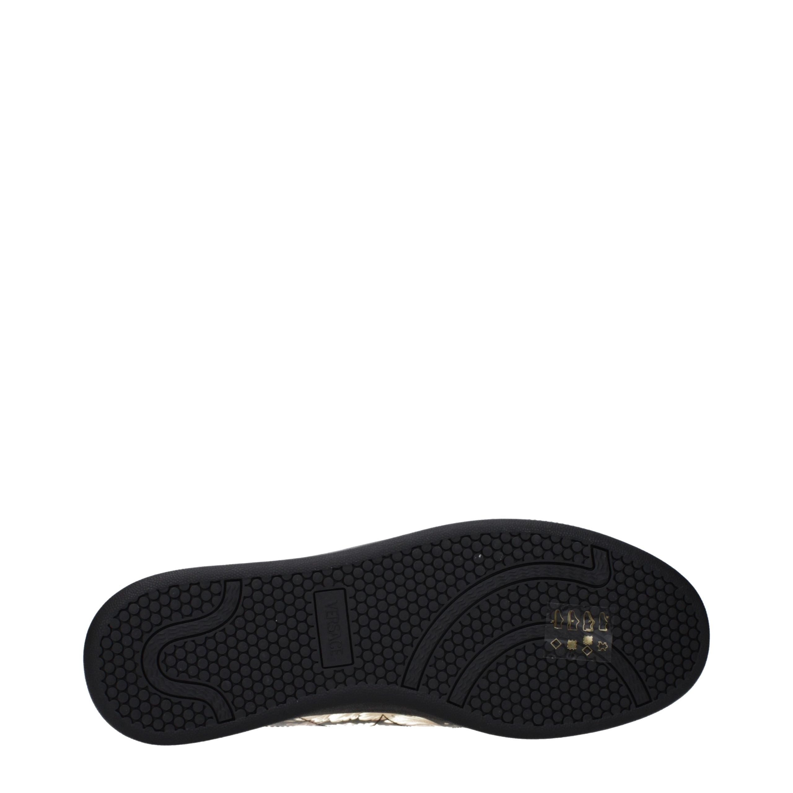 Versace Black Leather Chunky Sneakers