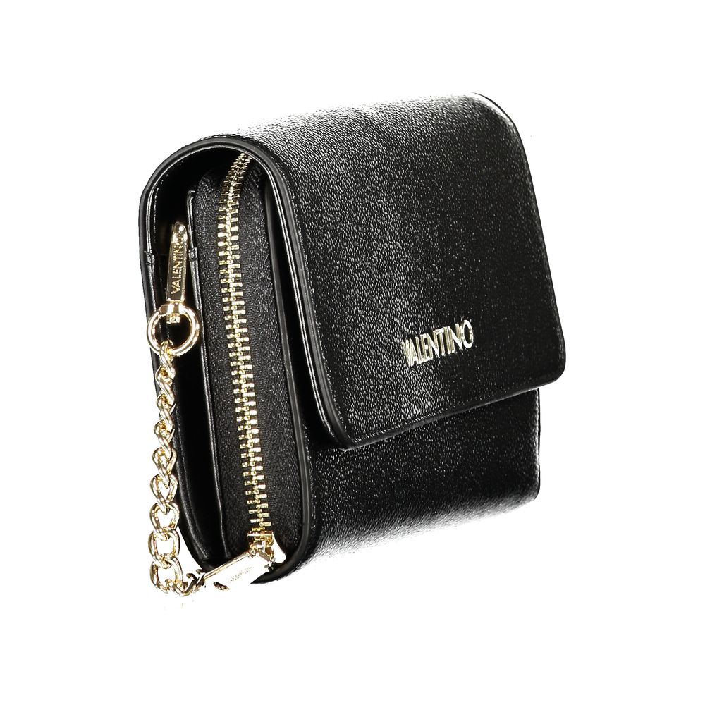 Valentino Black Polyurethane Women's Wallet