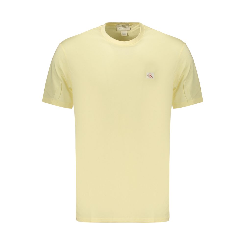 Calvin Klein Yellow Cotton Men's T-Shirt