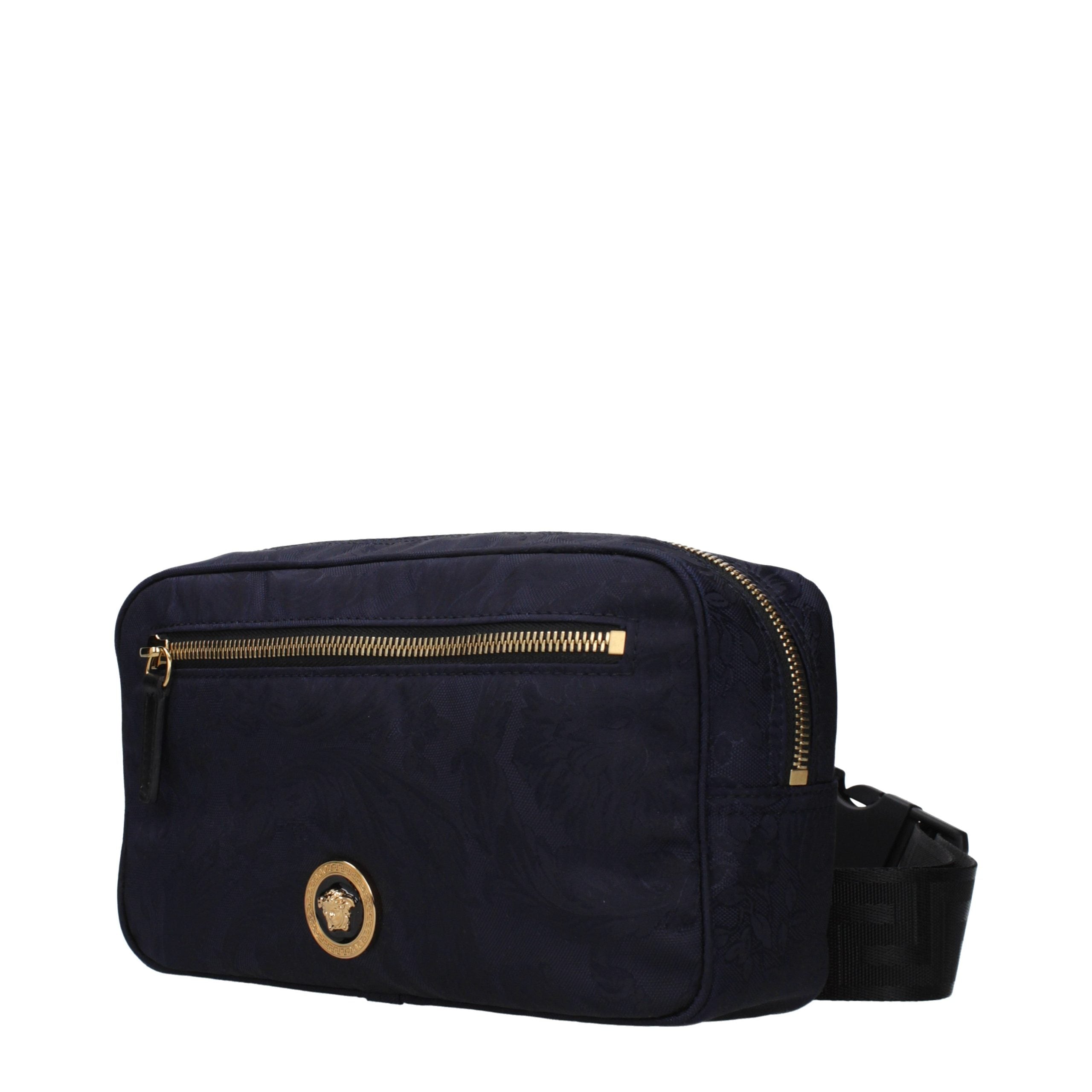 Versace Blue Fabric Backpack
