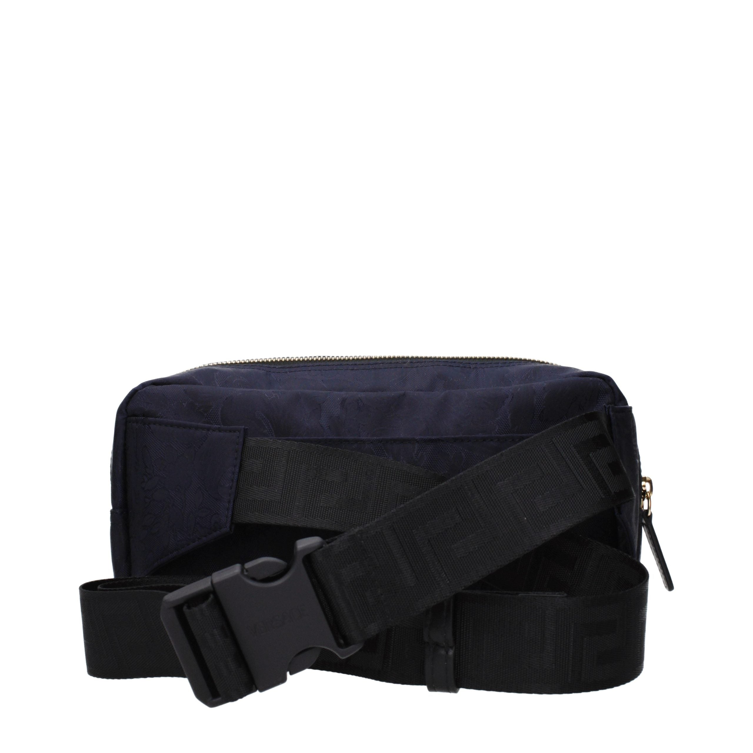 Versace Blue Fabric Backpack