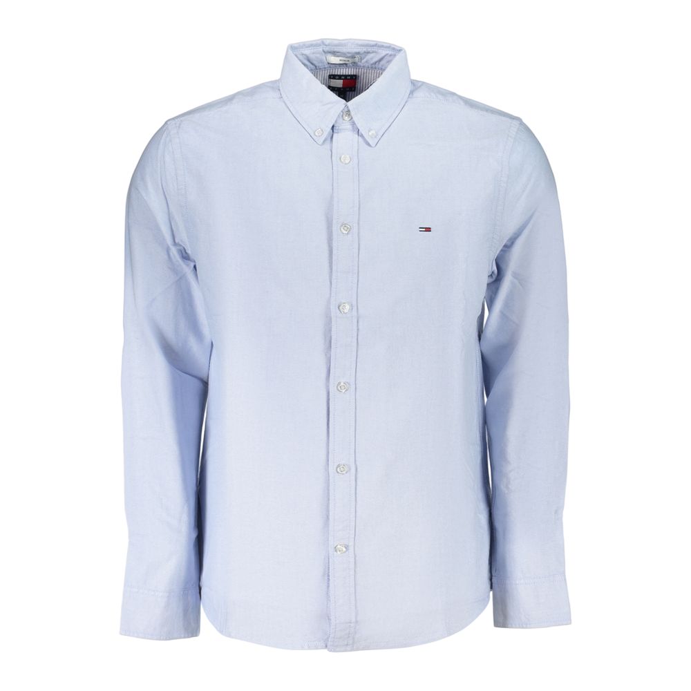 Tommy Hilfiger Azzurro Cotton Men's Shirt