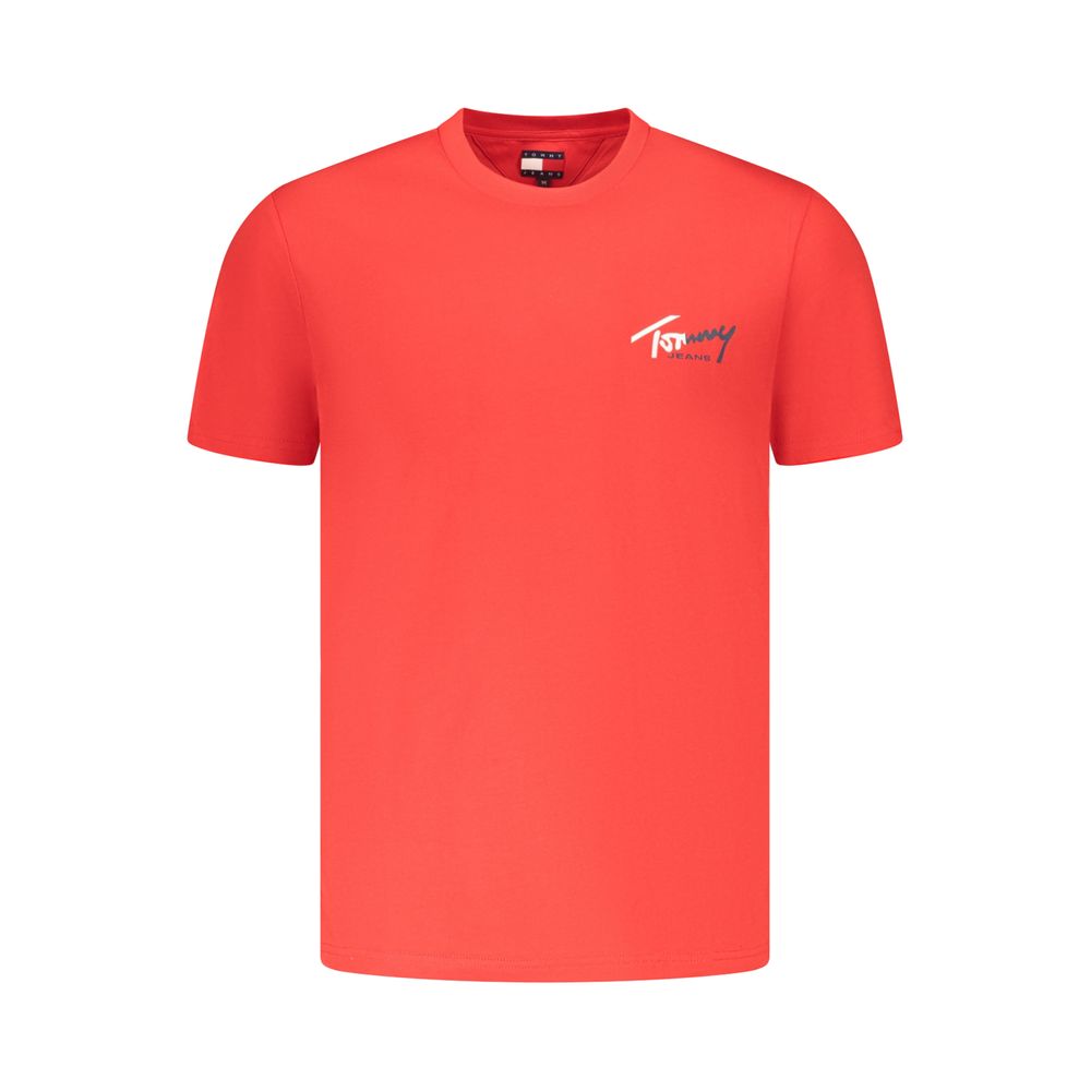 Tommy Hilfiger Red Cotton Mens T-Shirt