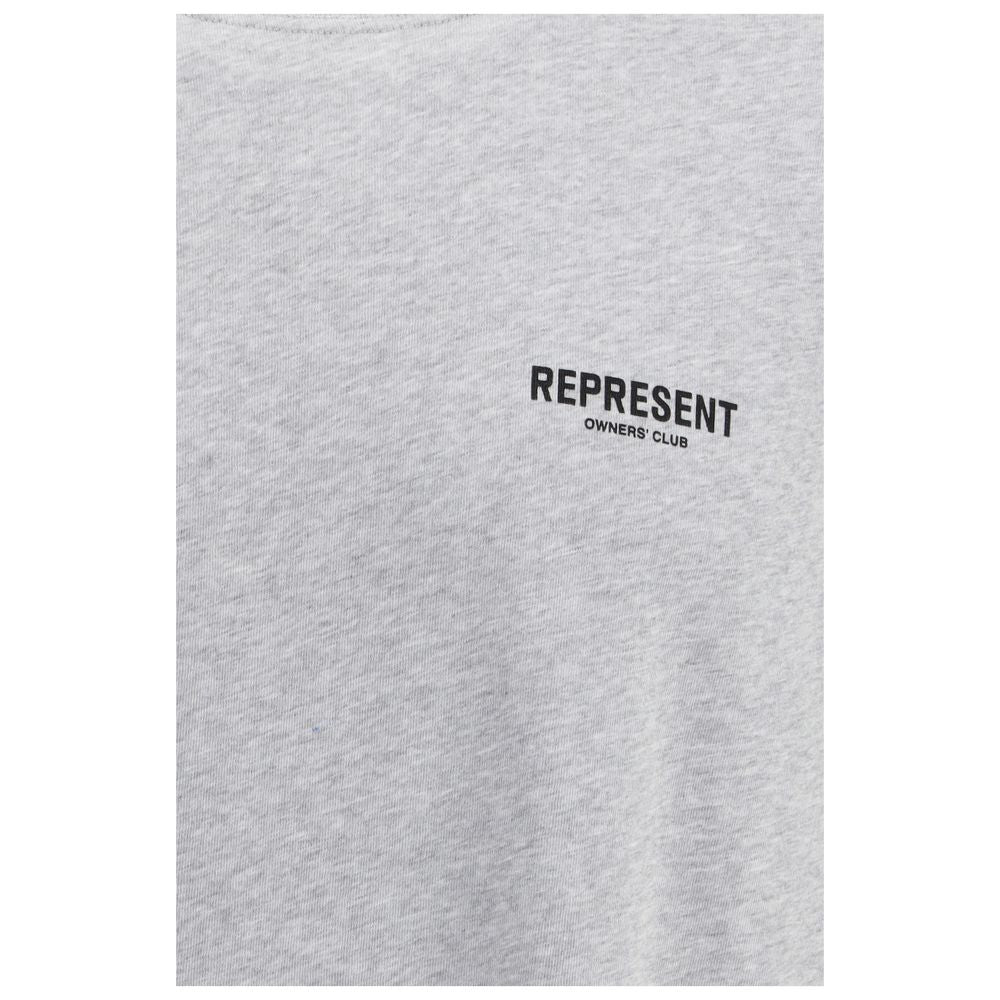 Represent Gray Cotton T-Shirt