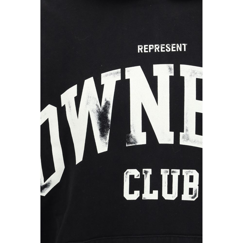 Represent Black Cotton Sweatshirt