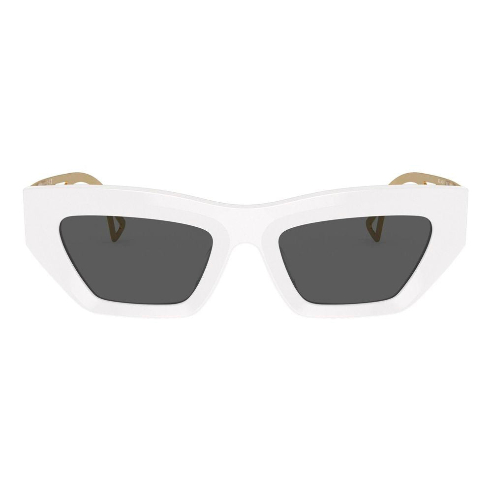 Versace White Acetate Sunglasses