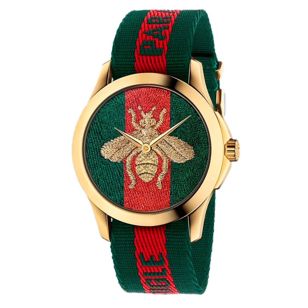 Gucci Multicolor Nylon Bracelet Watch