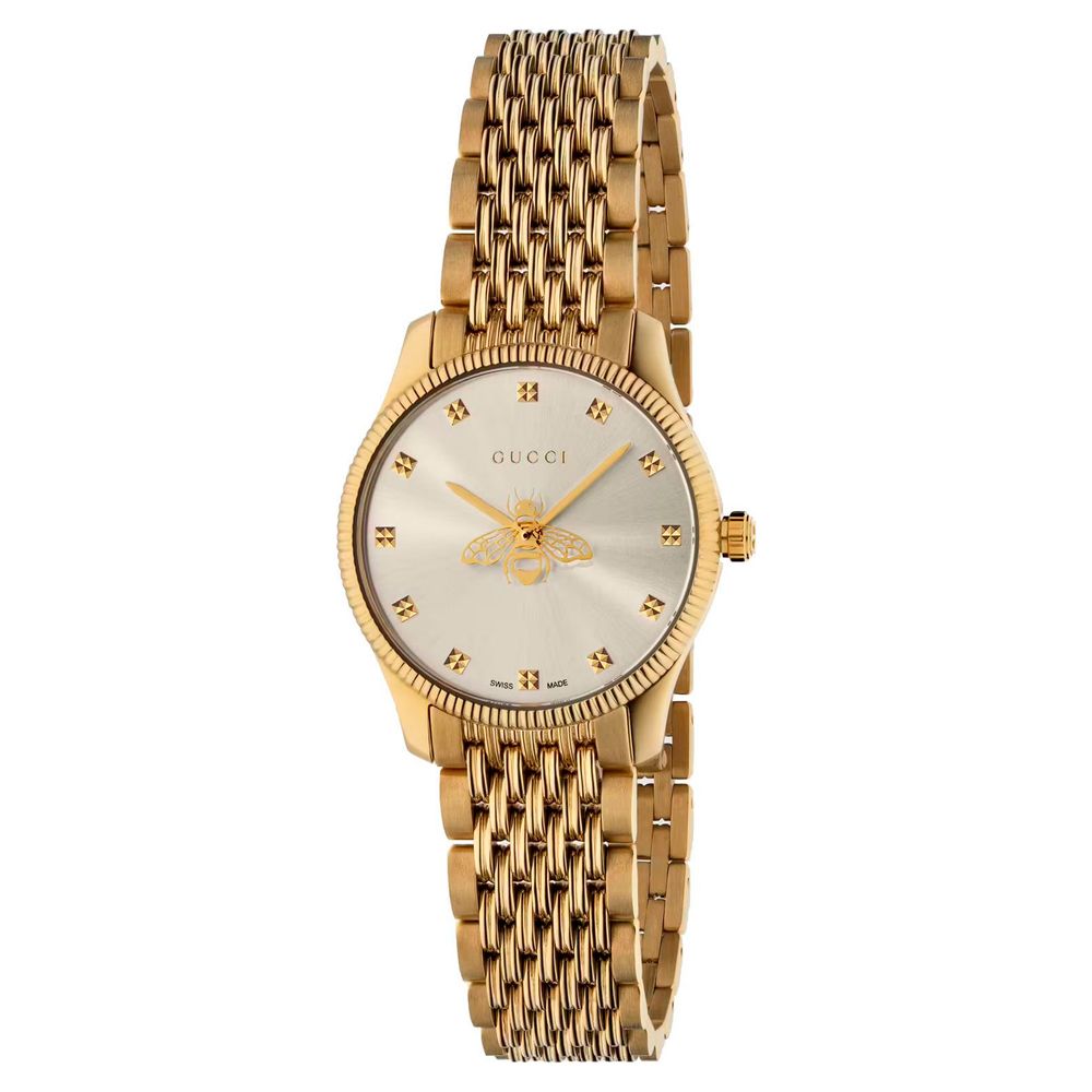 Gucci Gold Stainless Steel Dress Watch