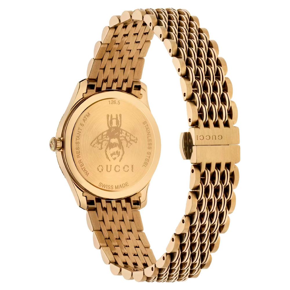 Gucci Gold Stainless Steel Dress Watch