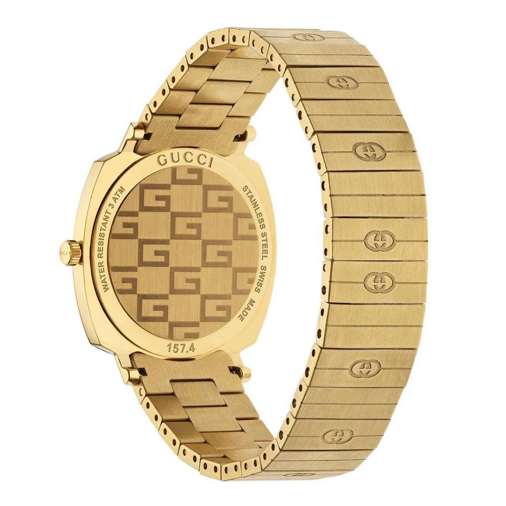 Gucci Gold Stainless Steel Dress Watch