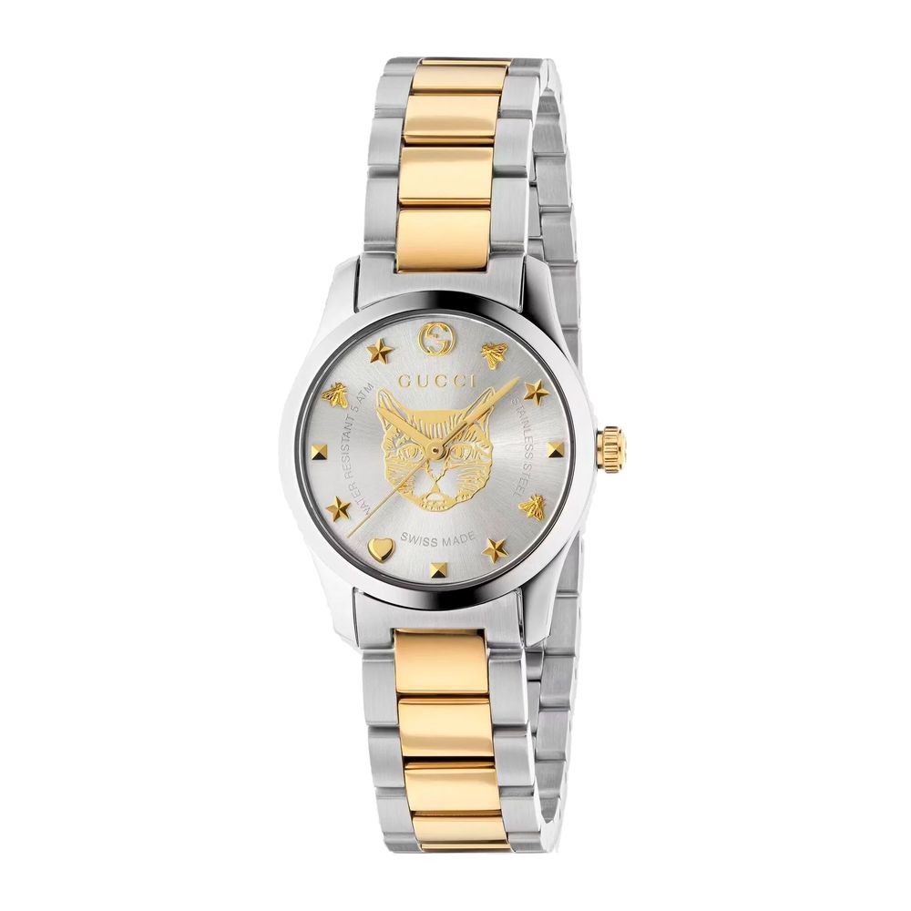 Gucci Gold Stainless Steel Dress Watch