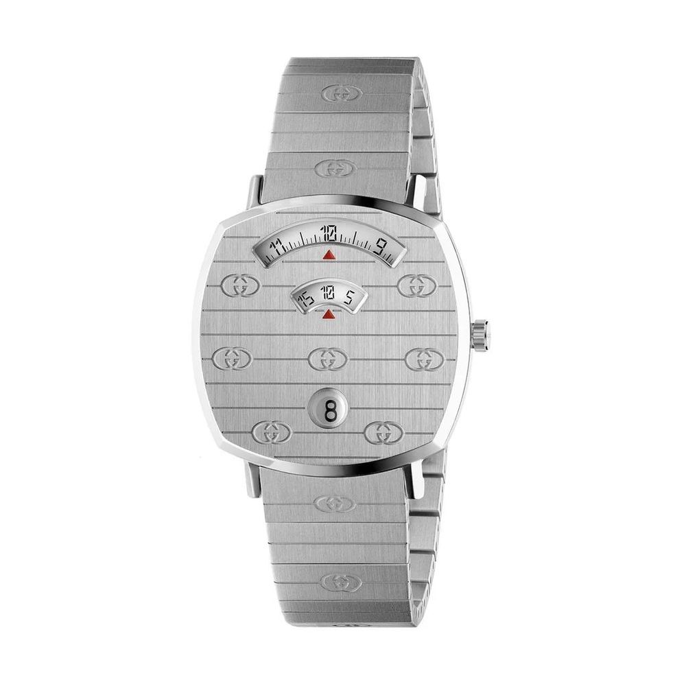 Gucci Gray Stainless Steel Dress Watch