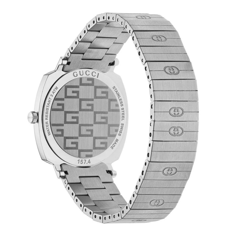 Gucci Gray Stainless Steel Dress Watch