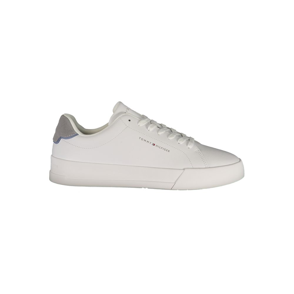 Tommy Hilfiger White Polyurethane Men's Sneaker