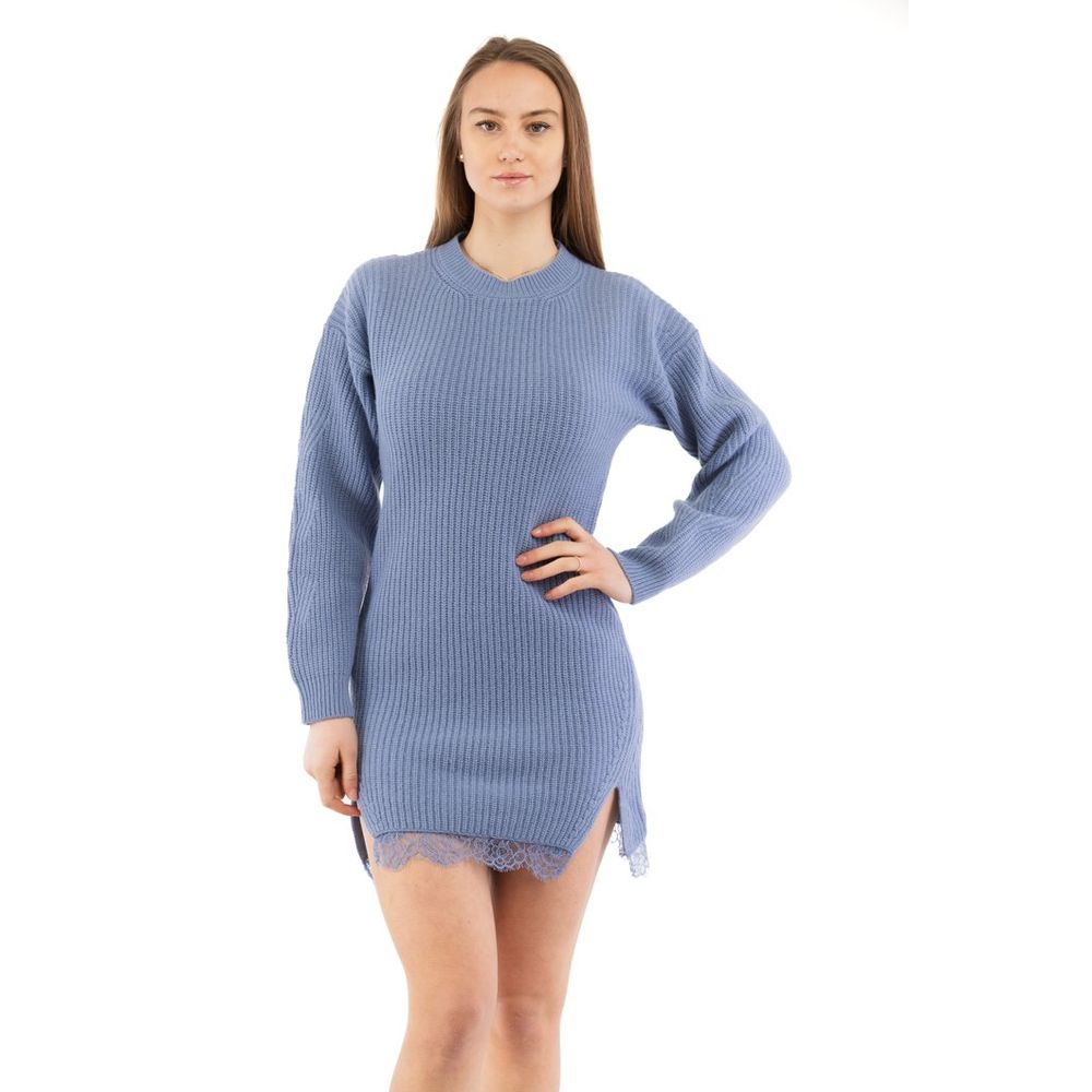 Moschino Purple Wool Casual Dress