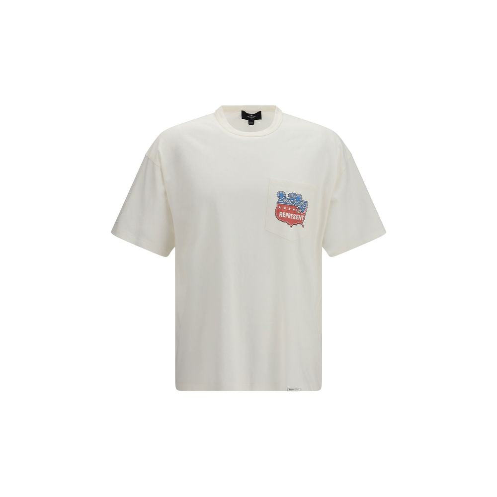 Represent White Cotton T-Shirt