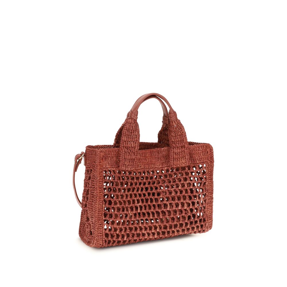Chloé Multicolor Raffia Shoulder Bag