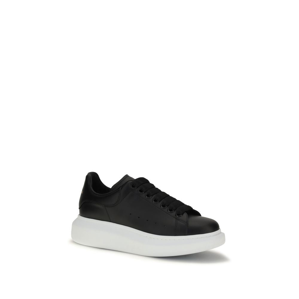 Alexander McQueen Black Calf Leather Bos Taurus Platform Sneakers