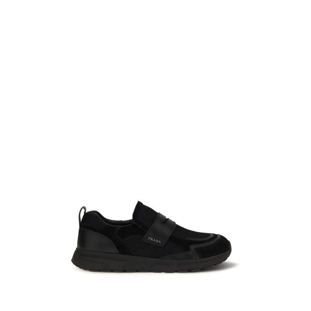 Prada Black Polyester Sneakers