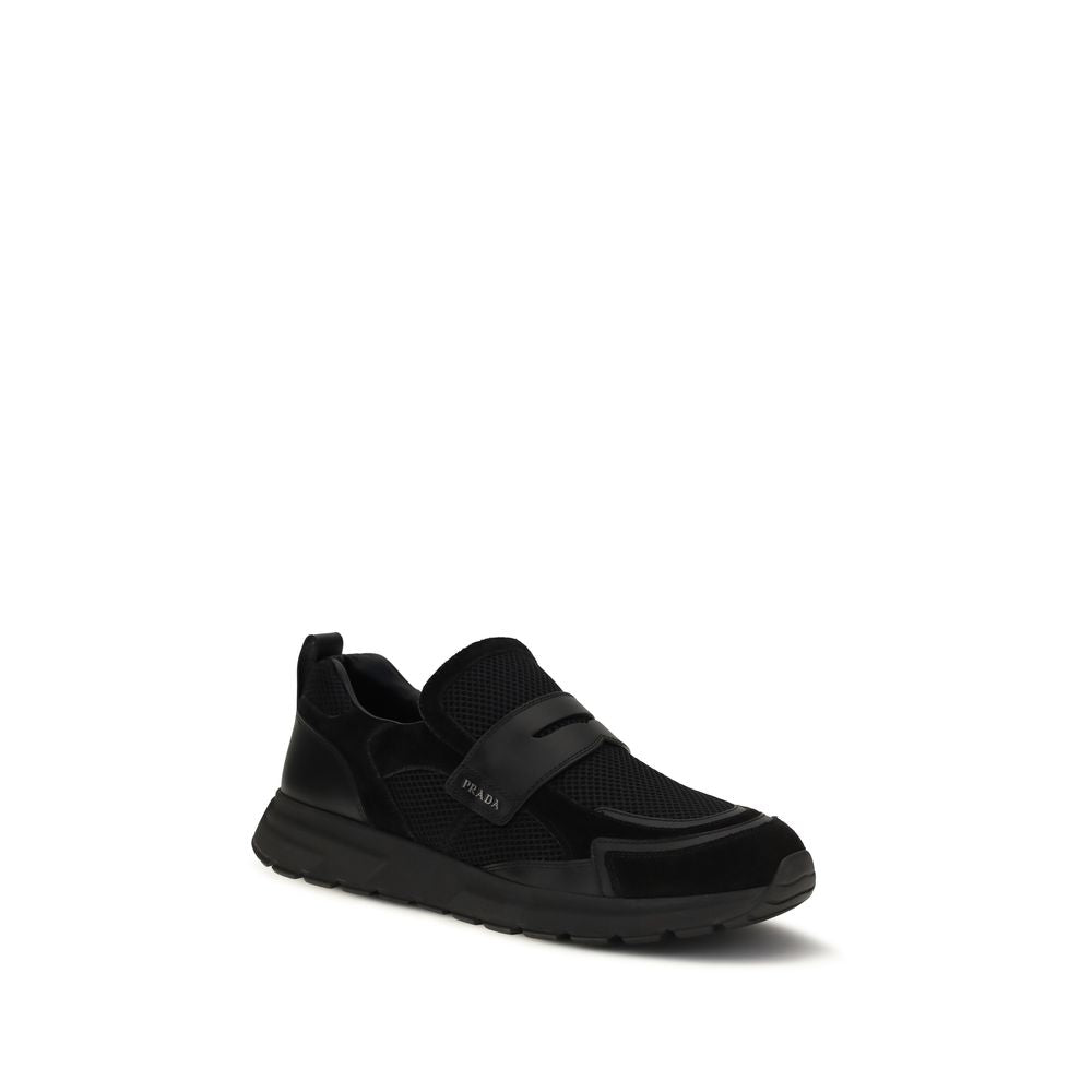 Prada Black Polyester Sneakers